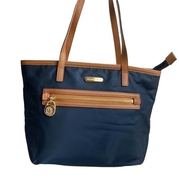 Michael Kors Blue Nylon Tote Bag